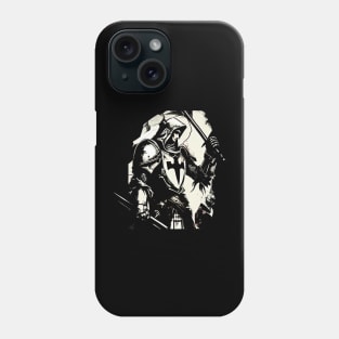 Dragon Slayer: Saint George black and white Edition Phone Case