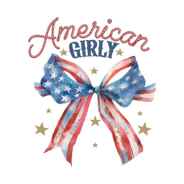 American Girly, Coquette 4th Of July, America Fourth Of July by CrosbyD