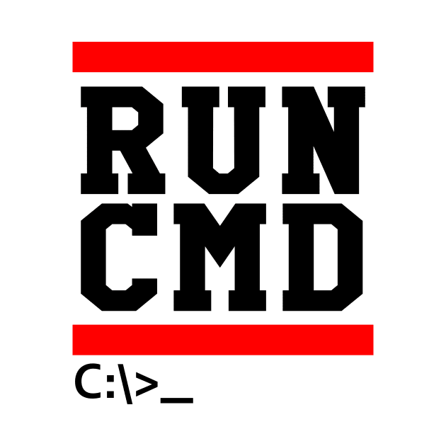 Run-CMD Funny Command Prompt Computer Programmer by Wakzs3Arts