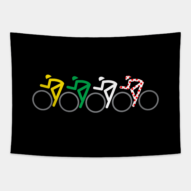 TOUR PELOTON Tapestry by reigedesign