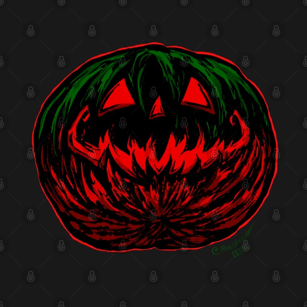 A Metal Halloween (red outline version) by Magic Whiskey ART