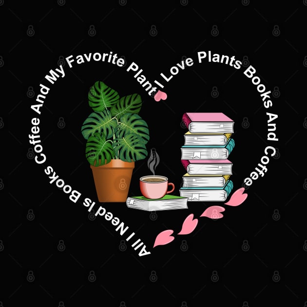 Books Coffee And Plant by Designoholic