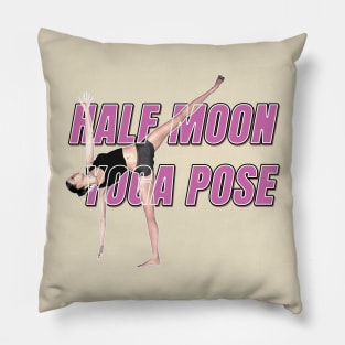 Half moon yoga pose Pillow