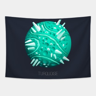 Turquoise Planet Tapestry