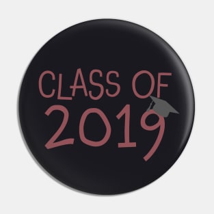 Graduating Class of 2019 sticker, t-shirt, tapestry, mug, magnets Pin