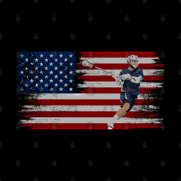 lacrosse american flag, by JayD World