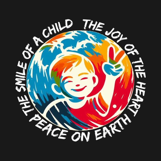 World Of The Peace. Peace To The World. The Smile Of A Child The Joy Of The Heart Peace On Earth. by JSJ Art