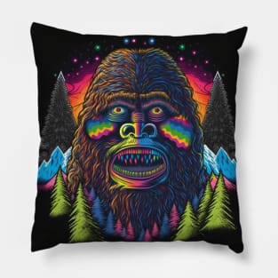 Psychedelic Bigfoot Pillow