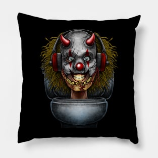 Horror toilet Monster #52 Pillow