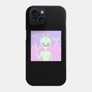 We Come in Peace Alien Phone Case