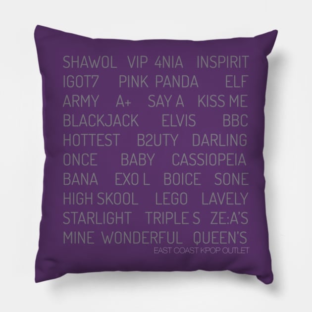 K-pop Fanclub Unity Pillow by Sammich