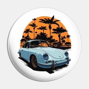 Porsche 356 Vintage Car Art Pin