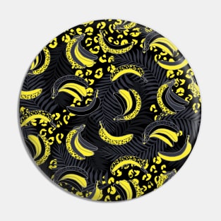 Yellow and Black Palms and Bananas Pin