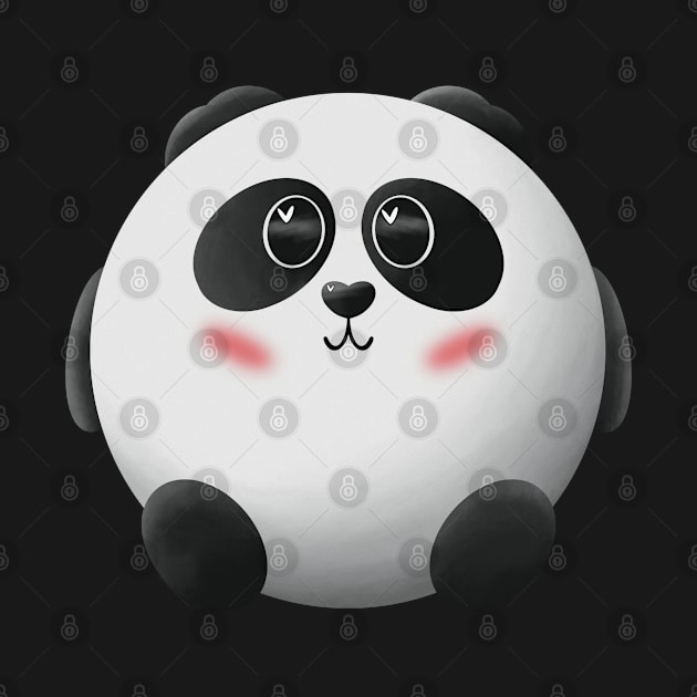 Cute Chubby Panda by TeeLisa