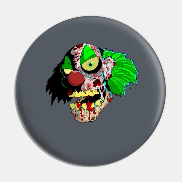 Zombie Clown Pin by MonsterRot