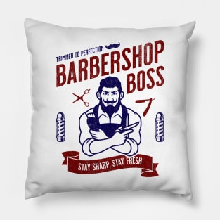 Barbershop Boss Pillow