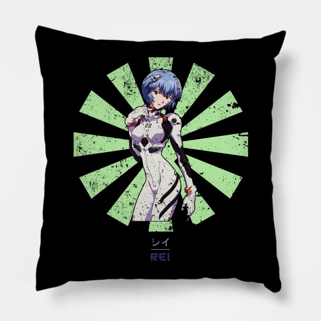 Rei Evangelion Retro Japanese Pillow by Nova5