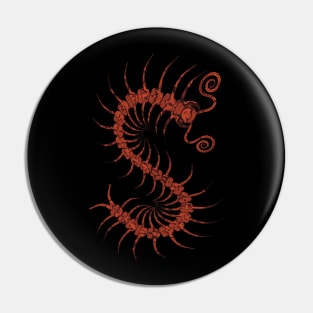 Copper Centipede Pin