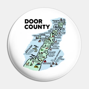 Door County Map Pin