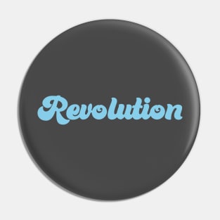 Revolution, blue Pin