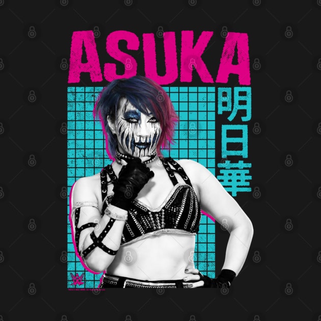 Asuka Kanji Neon Distressed Portrait by Holman