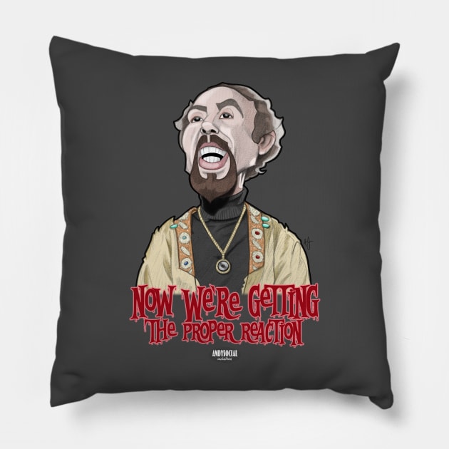 Master Sardu Pillow by AndysocialIndustries