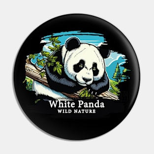 White Panda - WILD NATURE - WHITE PANDA -1 Pin