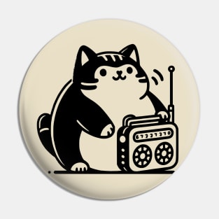 Radio For Cat Pin