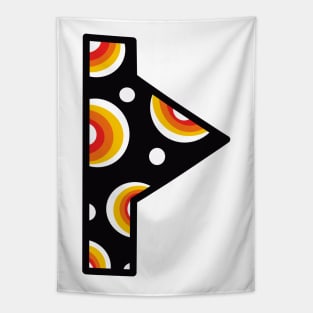 Rune Thurisaz Retro Print Tapestry