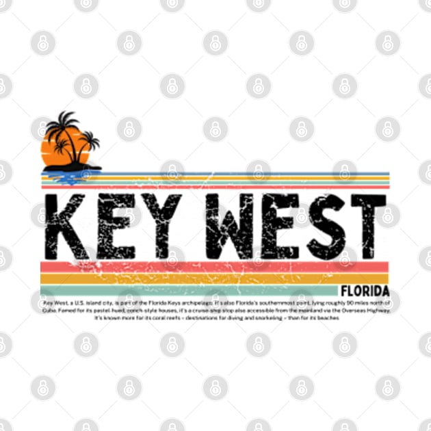 Key West,Florida Island gift  art 90s style retro vintage 80s by graphicaesthetic ✅