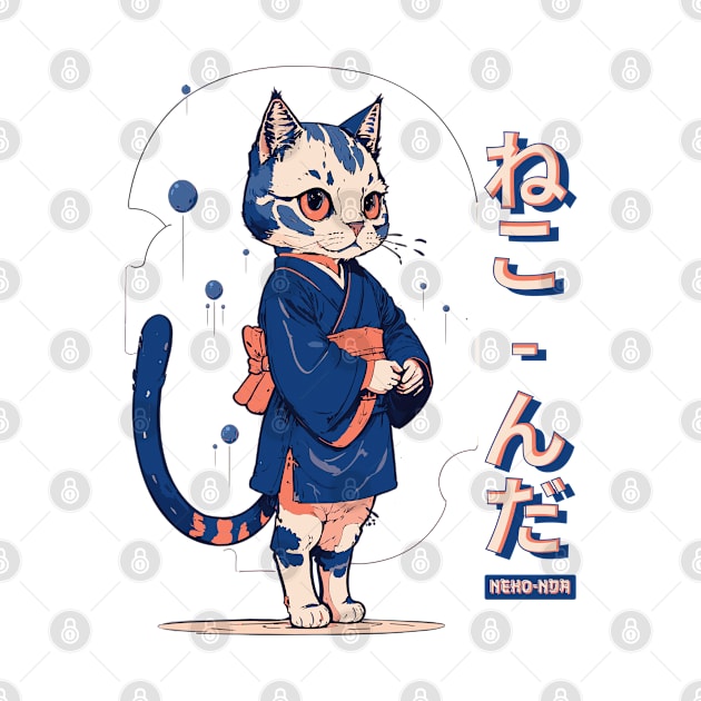 Japanese Cat "Neko-nda" by KroomanL