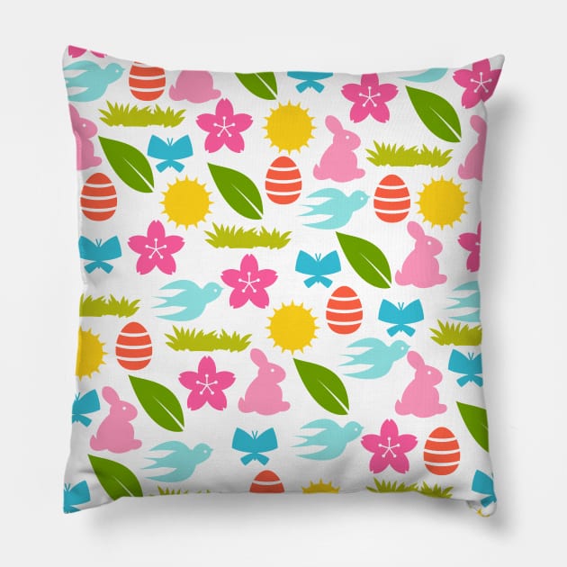 It's Easter Time • Easter Motif • Easter Family Pillow by gronly