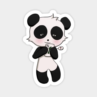 Texting Panda Magnet