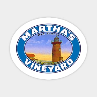 Martha's Vineyard Oak Bluffs East Chop Lighthouse Light Massachusetts Magnet