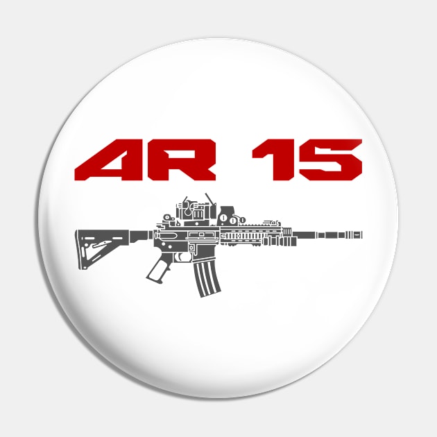 AR 15 Pin by Aim For The Face