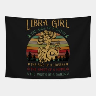 Libra Girl The Soul Of A Witch Awesome T shirt Tapestry
