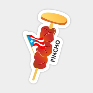 Puerto Rican Street Food Pincho Kebab Magnet