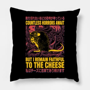 Faithful to the Cheese Rat Pillow