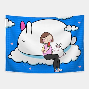 Sky bunny Clear sky Tapestry