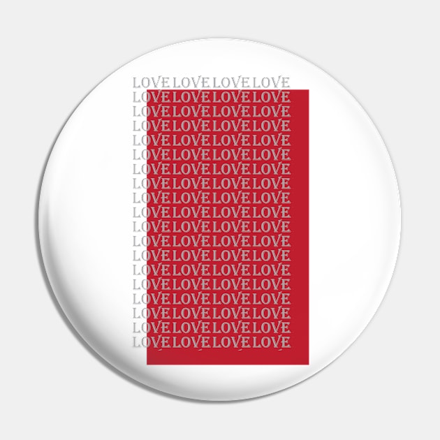 Love Abstraction Art Pin by HozDes