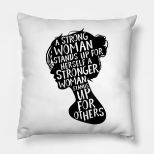 Feminist Empowerment Womens Rights Social Justice March T-Shirt Pillow