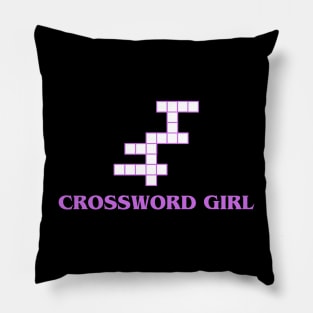 Crossword Girl Pillow