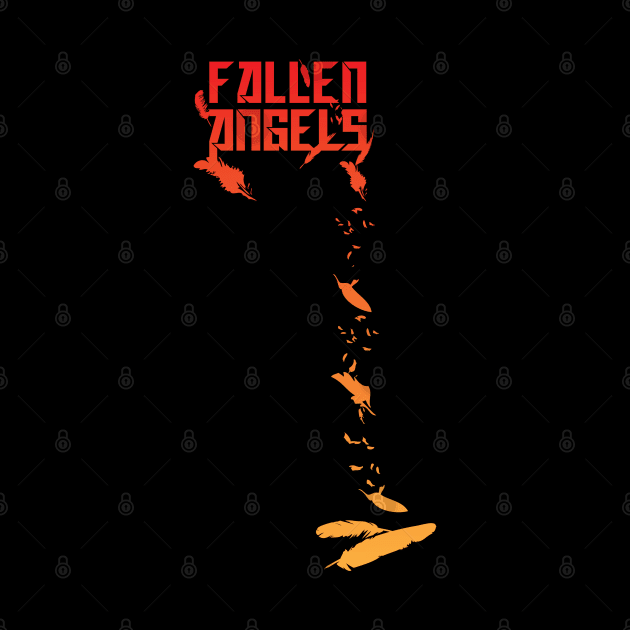 Fallen angels-orange/red by God Given apparel