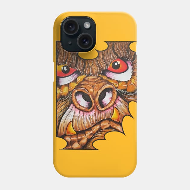 Colour gorilla's face Phone Case by Mash75Art