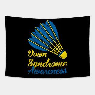 Down Syndrome Awareness badminton Tapestry