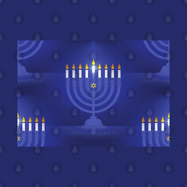 blue happy hanukkah by gossiprag