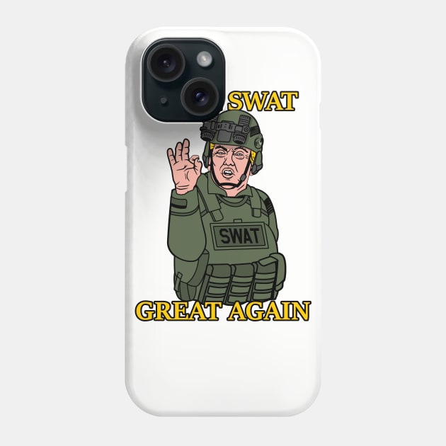 Make SWAT Great Again Tactical Donald Trump Phone Case by aircrewsupplyco