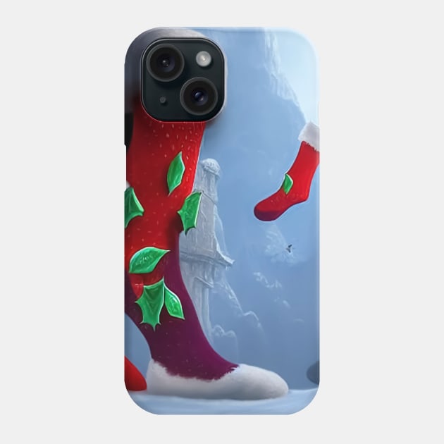 Xmas Gift Shocks Phone Case by Feel Imagine Create