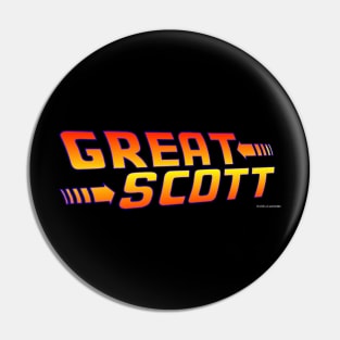 Back to the Future Great Scott! Pin