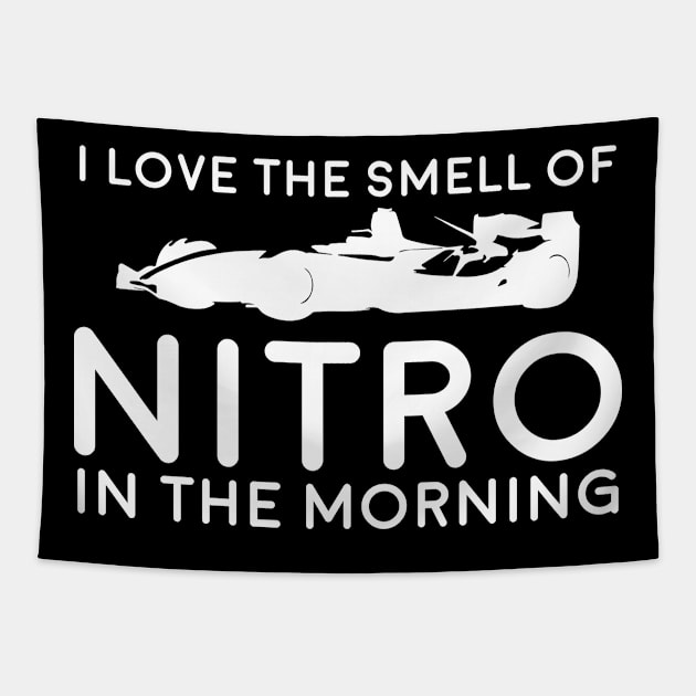 Nitro Morning Funny Racing Race Car Smell Tapestry by Mellowdellow